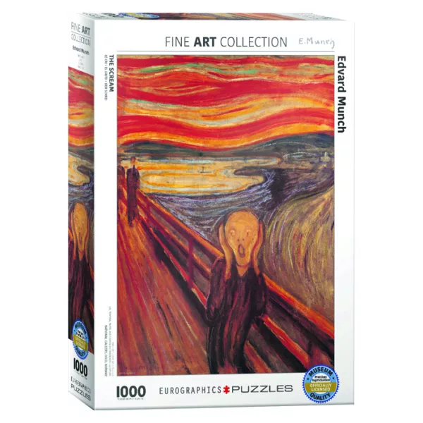 پازل 1000 تکه یوروگرافیکس پازلز مدل The Scream كد 60004489