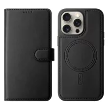 کیف کلاسوری اچ دی دی طرح چرمی مگ سیف مدل LUXURY مناسب برای گوشی موبایل اپل IPHONE 13 pro