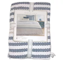 روتختی مادام کوکو مدل Sherly Bej Lacivert یک نفره سایز 220×160 سانتی متر