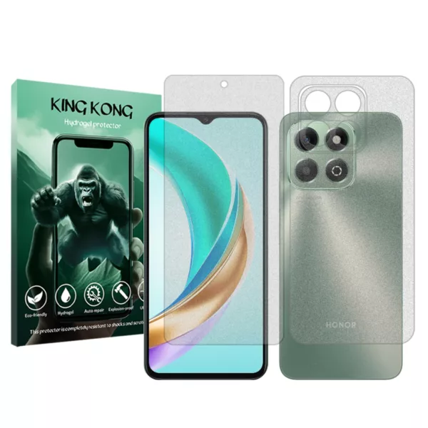 محافظ صفحه نمایش مات کینگ کونگ مدل Tough مناسب برای گوشی موبایل آنر X6b به همراه محافظ پشت گوشی