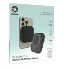 پاوربانک گرین لاین مدل MagSafe Trio ظرفیت 5000 میلی‌آمپر ساعت