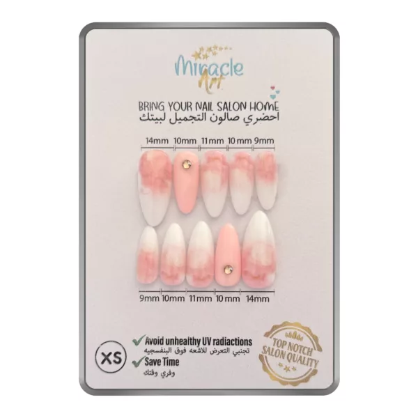 ناخن مصنوعی میراکل آرت کد 018XS بسته 10 عددی
