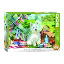 پازل 500 تکه یوروگرافیکس پازلز مدل Scottie Dog Picnic كد 5461-6500