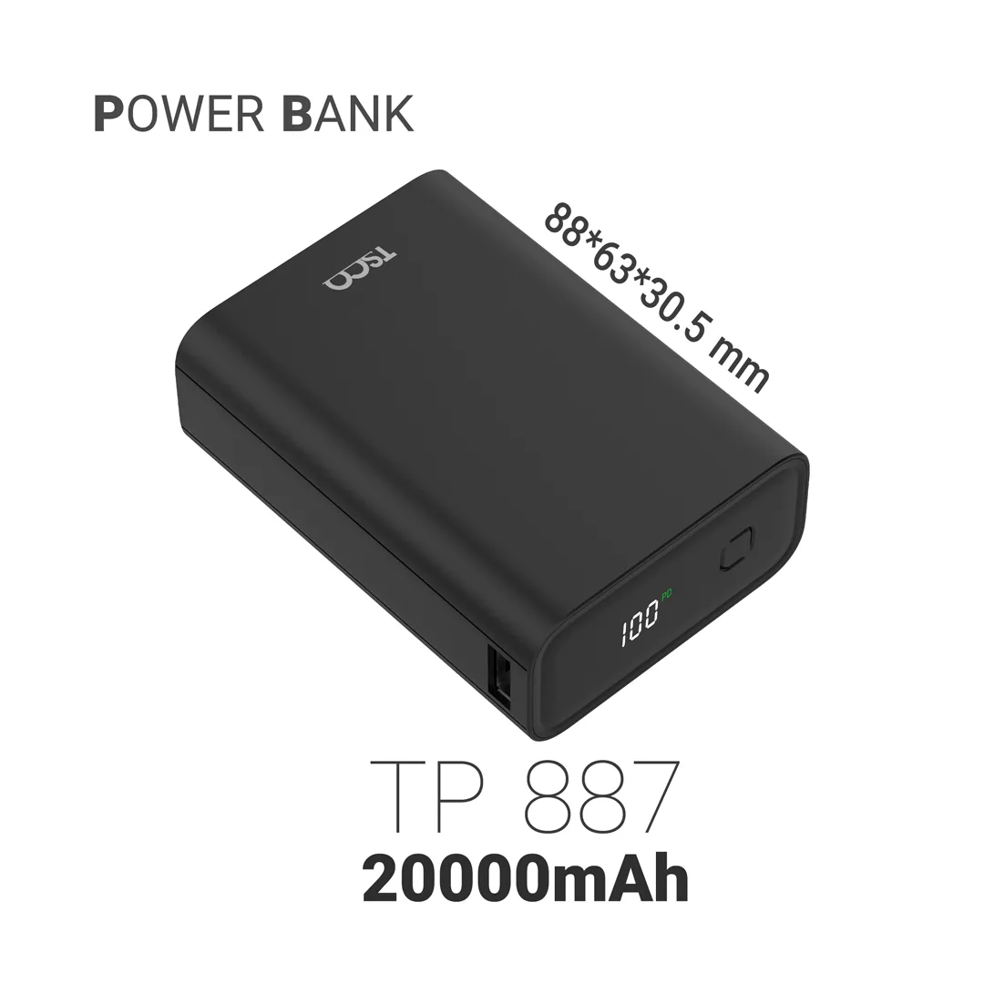 پاوربانک تسکو مدل TP 887 ظرفیت 20000 میلی آمپر ساعت