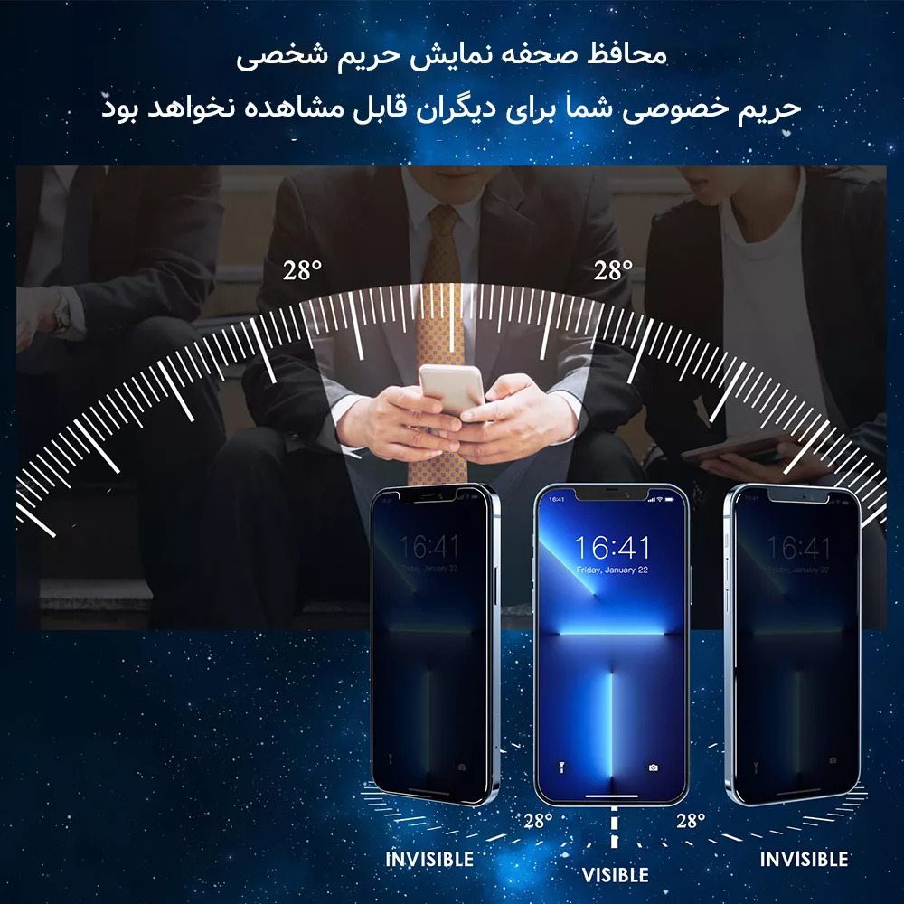 محافظ صفحه نمایش پرایوسی راک اسپیس مدل HyPRV مناسب برای گوشی موبایل آنر X7