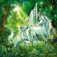 پازل 49 تکه راونزبرگر مدل Beautiful Unicorns کد 09291 مجموعه 3 عددی