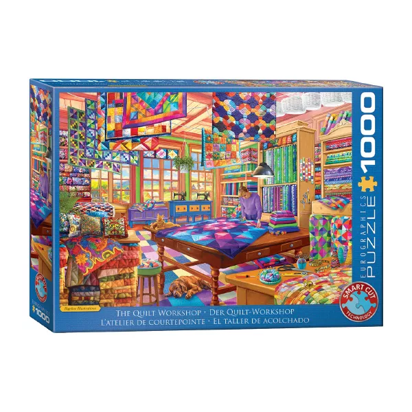 پازل 1000 تکه یوروگرافیکس پازلز مدل (6000-5859) The Quilt Workshop