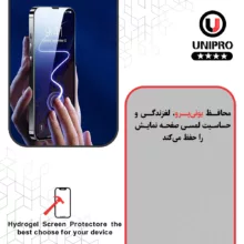 محافظ صفحه نمایش حریم شخصی یونی پرو مدل Explosion Proof مناسب برای گوشی موبایل اپل Iphone 16 Pro Max