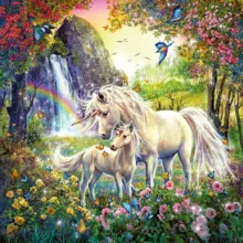 پازل 49 تکه راونزبرگر مدل Beautiful Unicorns کد 09291 مجموعه 3 عددی