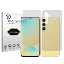 محافظ صفحه نمایش مات دیاموند مدل Tough مناسب برای گوشی موبایل سامسونگ Galaxy S24 FE به همراه محافظ پشت گوشی