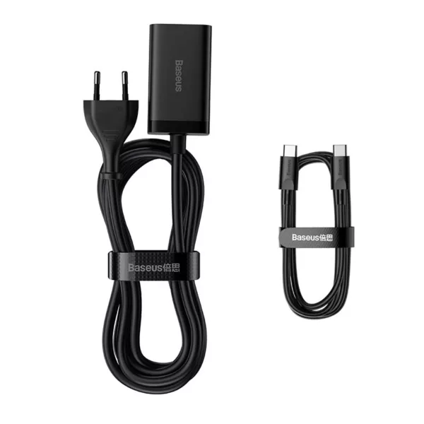 شارژر رومیزی 65 وات بیسوس مدل CCDK65E به همراه کابل تبدیل USB-C