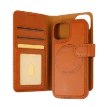 کیف کلاسوری اچ دی دی طرح چرمی مگ سیف مدل LUXURY مناسب برای گوشی موبایل اپل IPHONE 13 pro