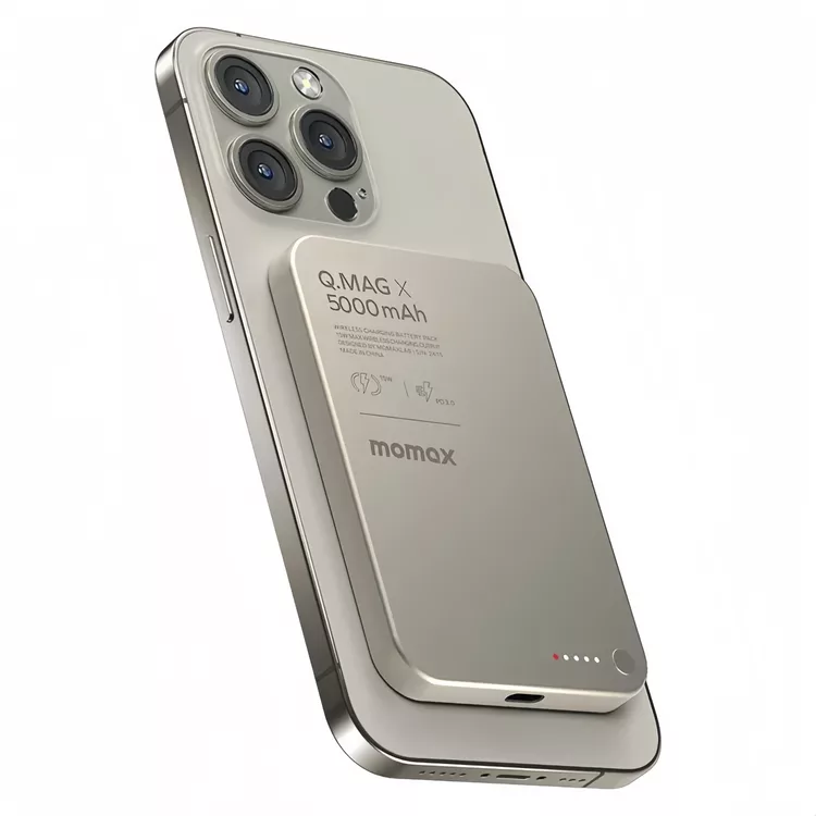 پاوربانک مومکس مدل Q.MAG ظرفیت 5000 میلی آمپر ساعت