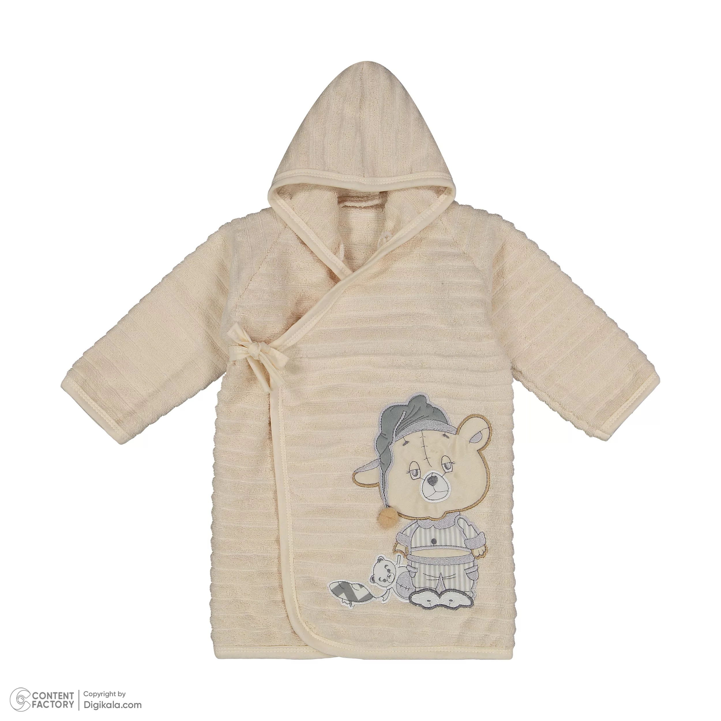 ست حوله کودک و نوزاد مادرکر طرح خرس خوابالو سایز 75x75 سانتیمتر مجموعه 5 عددی