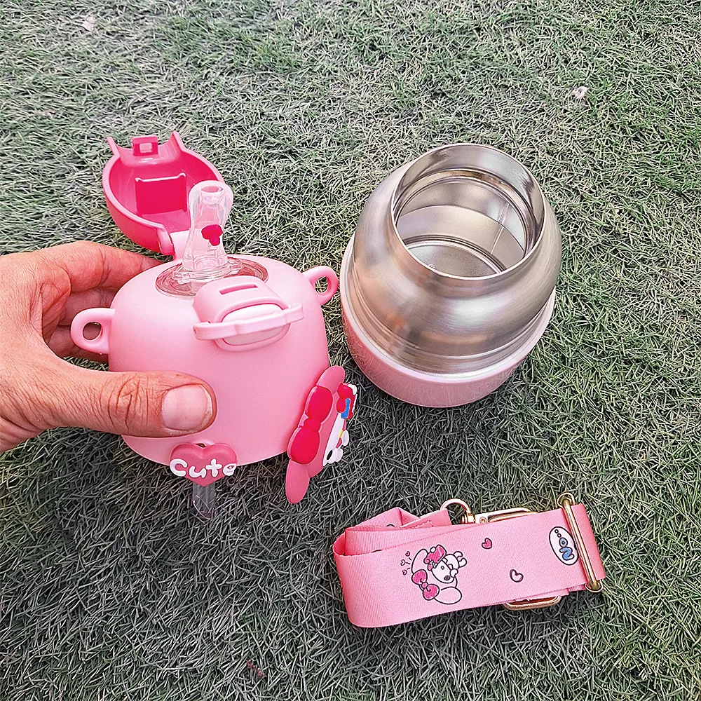 فلاسک کودک مدل فانتزی تپل طرح ملودی گنجایش 0.45 لیتر