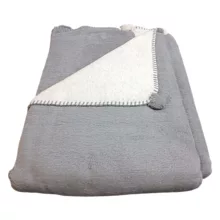 پتو ازدیلک مدل Ponponlu Antrasit دو رو سایز 180×220 سانتی متر