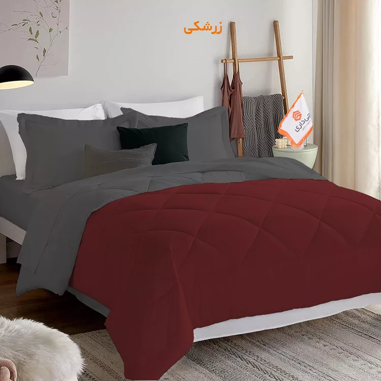 لحاف چیداری مدل دورو یک نفره سایز 160x220 سانتی متر