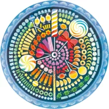 پازل 500 تکه راونزبرگر مدل Circle of Color Sweets کد 17350