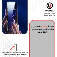 محافظ صفحه نمایش مات یونی پرو مدل Explosion Proof مناسب برای گوشی موبایل شیائومی Poco X7 Pro به همراه محافظ پشت گوشی