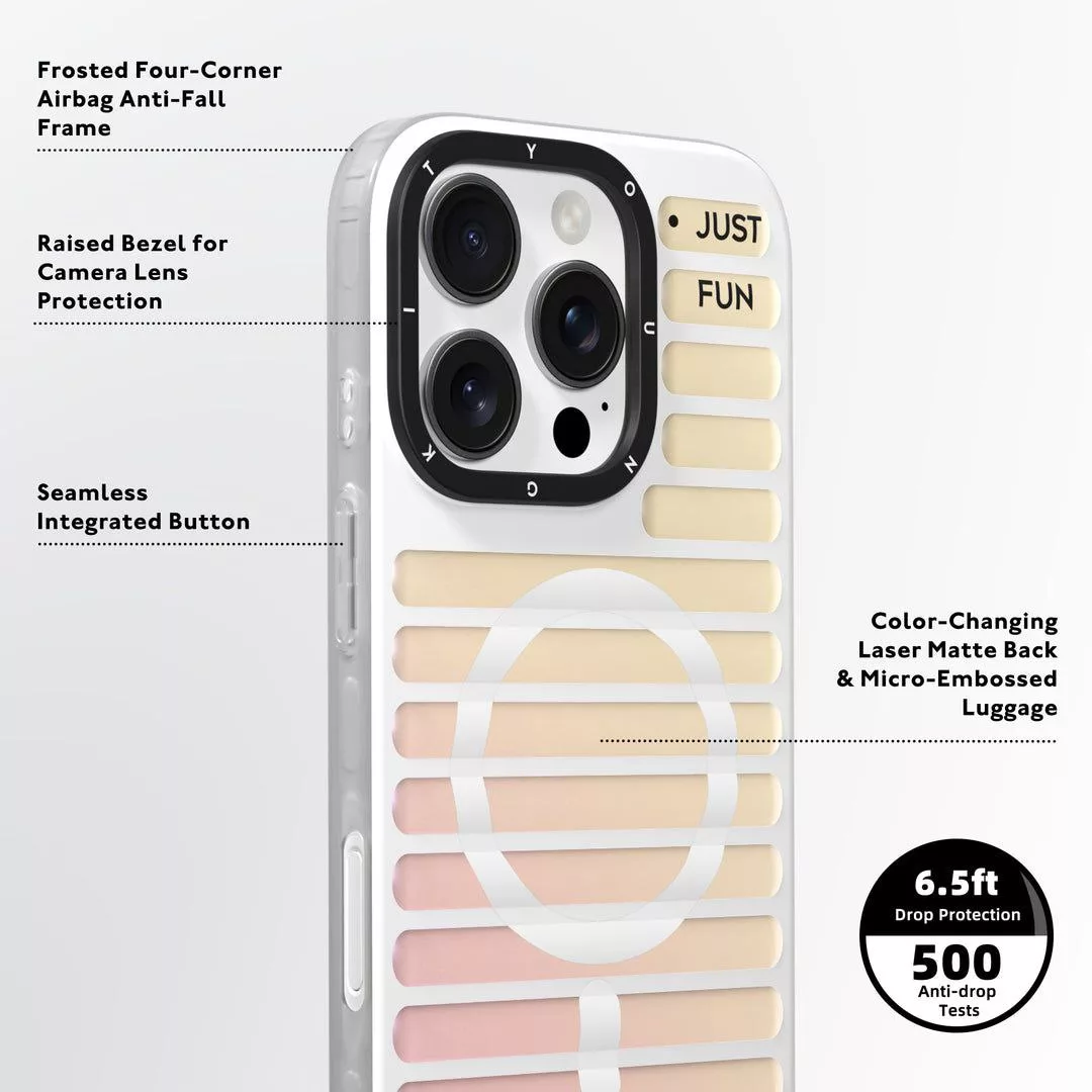 کاور یانگ کیت مدل 03-Color-Changing Luggage مناسب برای گوشی موبایل اپل iphone 16pro