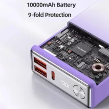 پاوربانک یوسمز مدل US-CD192-22.5W ظرفیت 10000 میلی آمپر ساعت
