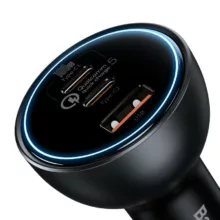 شارژر فندکی 100 وات باسئوس مدل TZCCZM-0G به همراه کابل USB-C