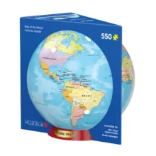 پازل 550 تکه یوروگرافیکس پازلز مدل 8551-5863 Map of the World Tin