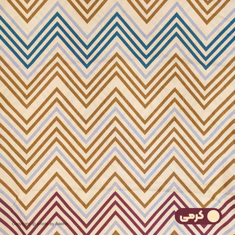 روکش لحاف آدنو مدل Zigzag کد IR38 یک نفره سایز 160x220 سانتی متر