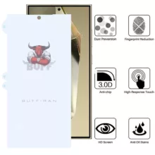 محافظ صفحه نمایش بوف مدل HydroBull مناسب برای گوشی موبایل سامسونگ Galaxy S24 Ultra / S23 Ultra / S22 Ultra