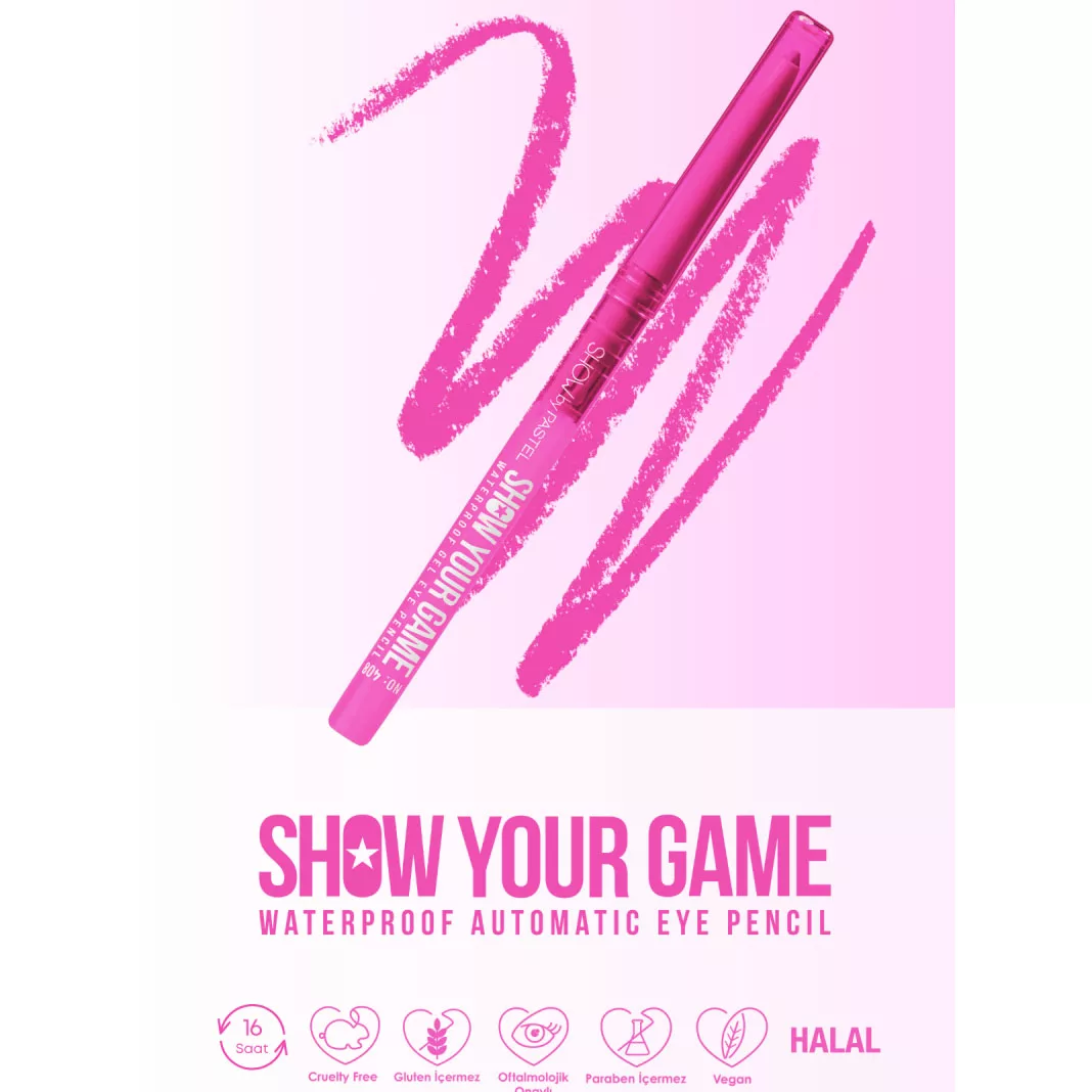 مداد چشم پاستل مدل SHOW YOUR GAME شماره 408