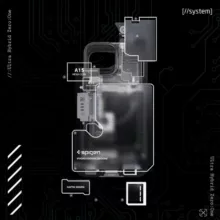 کاور اسپیگن مدل METAL مناسب برای گوشی موبایل اپل iPhone 13