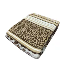 پتو ازدیلک مدل Pardus Bej تک نفره سایز 150×200 سانتی متر