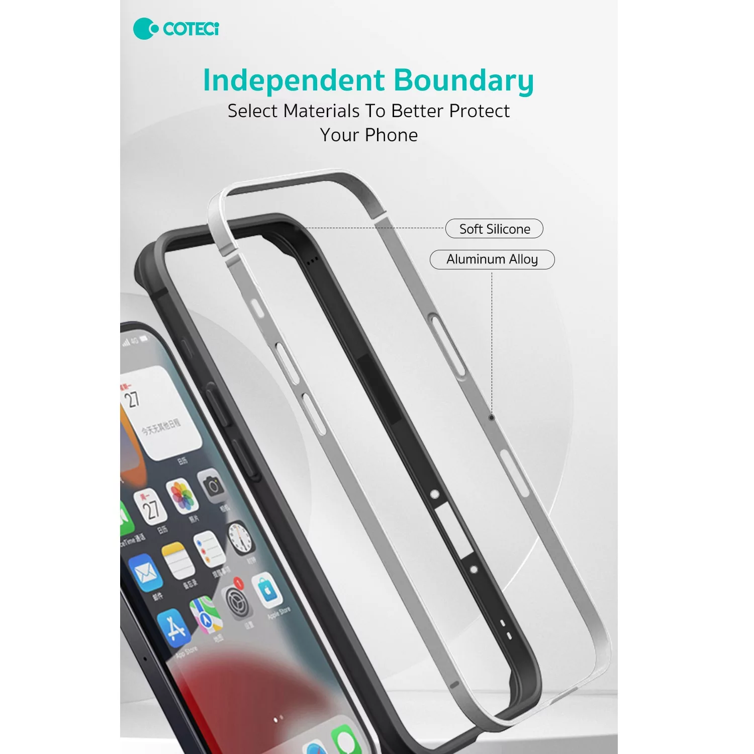 بامپر کوتتسی مدل IH-023 مناسب برای گوشی موبایل اپل Iphone 16 ProMax