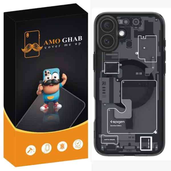 کاور عمو قاب مدل Ultra Hybrid Zero One مناسب برای گوشی موبایل اپل  iPhone 16
