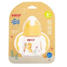 لیوان آبمیوه خوری کودک فارلین مدل نی دار سوپاپ دار کد AG-10024