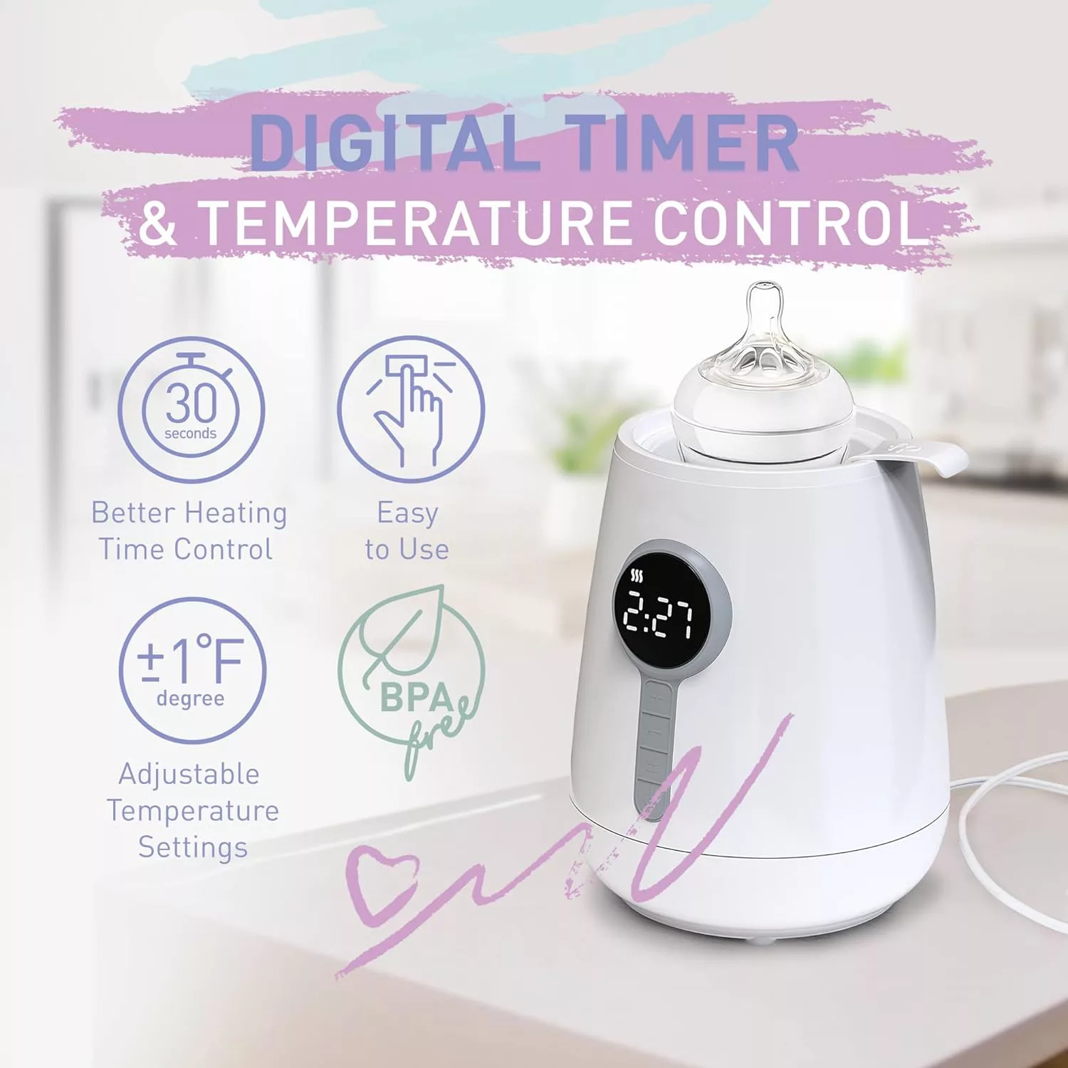 گرم کن برقی شیشه شیر مدل HB-056E