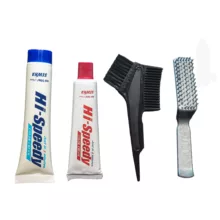 کیت رنگ مو های اسپیدی شماره 4 حجم 50 میلی لیتر رنگ قهوه ای متوسط