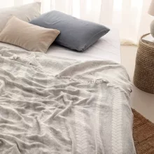 روتختی مادام کوکو مدل Ames Gri Yatak Ortusu دو نفره سایز 240×220 سانتی متر
