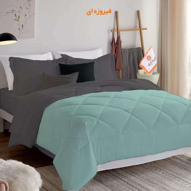 لحاف چیداری مدل دورو یک نفره سایز 160x220 سانتی متر