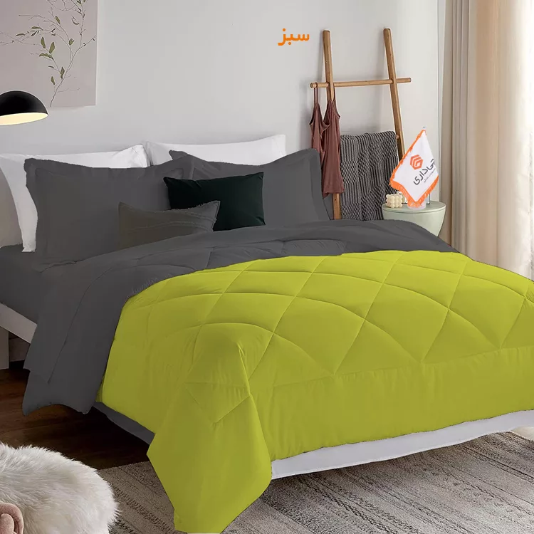 لحاف چیداری مدل دورو یک نفره سایز 160x220 سانتی متر