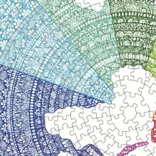 پازل 500 تکه راونزبرگر مدل Circle OF Color Mandala کد 17168
