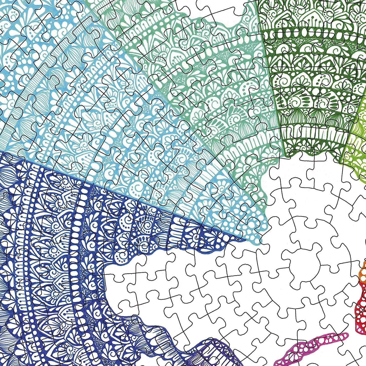 پازل 500 تکه راونزبرگر مدل Circle OF Color Mandala کد 17168