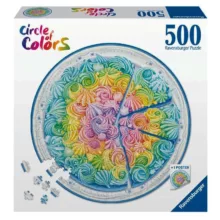 پازل 500 تکه راونزبرگر مدل Circle of Color Rainbow Cake کد 17349