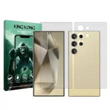 محافظ صفحه نمایش شفاف کینگ کونگ مدل Tough مناسب برای گوشی موبایل سامسونگ Galaxy S24 Ultra  به همراه محافظ پشت گوشی