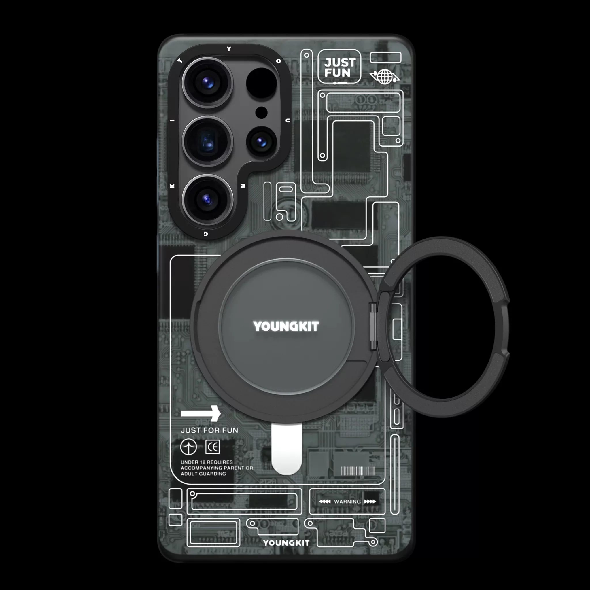 کاور یانگ کیت مدل  Futuristic 360° مناسب برای گوشی موبایل سامسونگ Galaxy S25Ultra