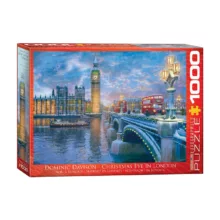 پازل 1000 تکه یوروگرافیکس پازلز مدل Christmas Eve In London كد 0916-6000