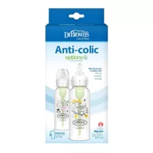 شیشه شیر دکتر براونز طرح سنجاب و بز مدل SB82042 گنجایش 250 میلی لیتر بسته 2 عددی