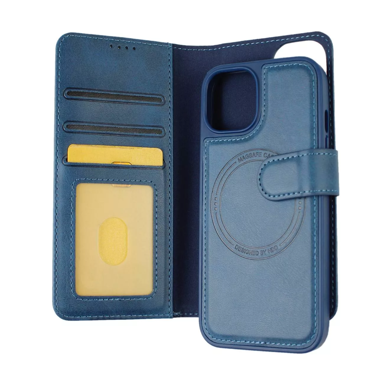 کیف کلاسوری اچ دی دی طرح چرمی مگ سیف مدل LUXURY مناسب برای گوشی موبایل اپل IPHONE 13 pro