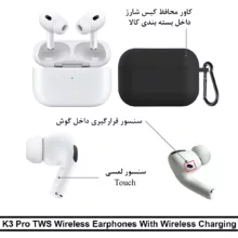 هدفون بلوتوثی موزیک آپولو مدل HSQs EARBUDS K3PRO EXENDED