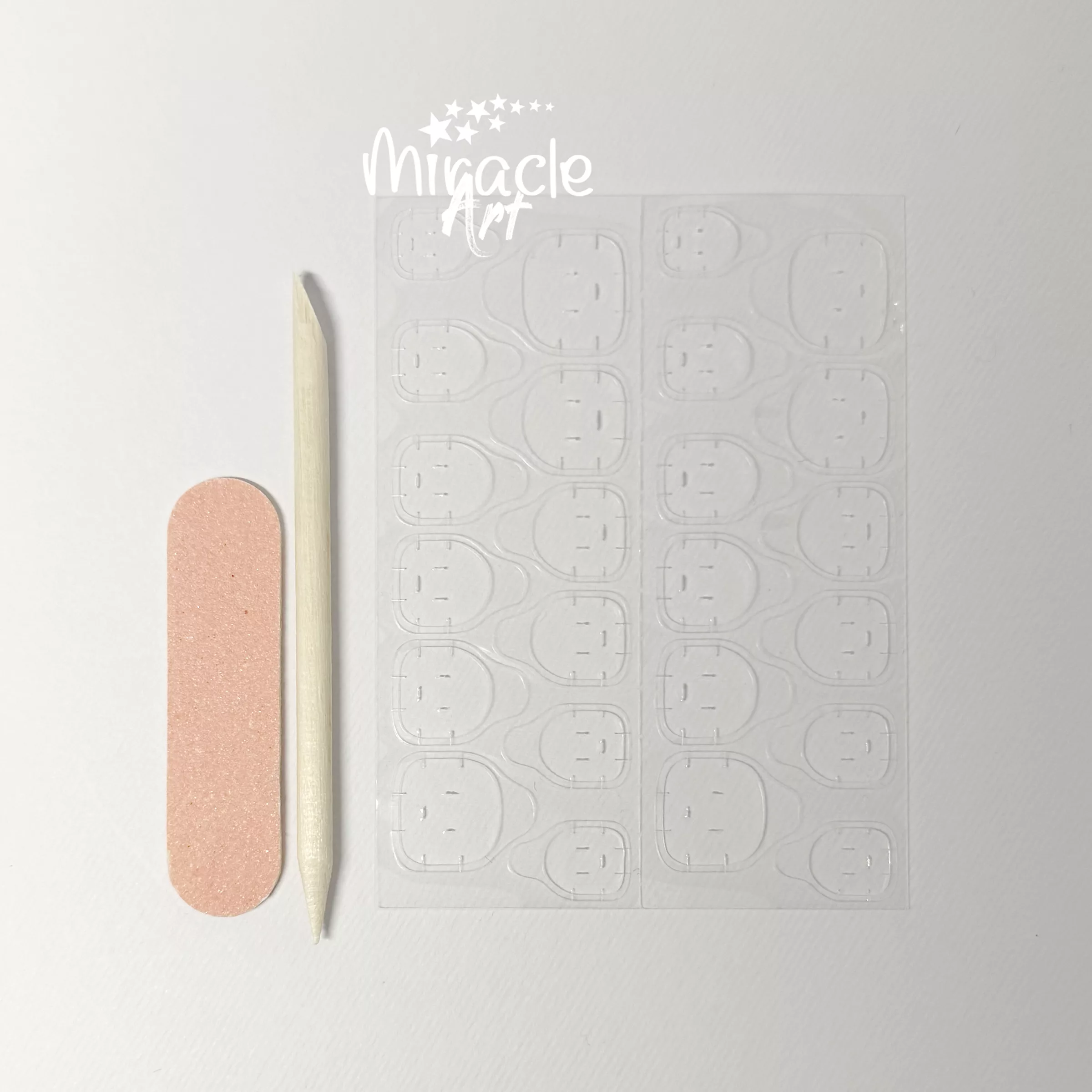 ناخن مصنوعی میراکل آرت کد 004M بسته 10 عددی